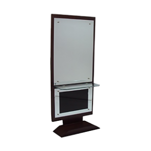 Single sided hairdressing mirror