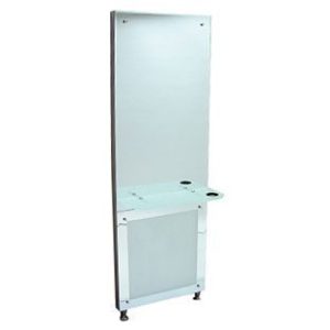 Full height single sided hairdressing mirror