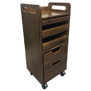 34WD Solid Wood Hair Trolley