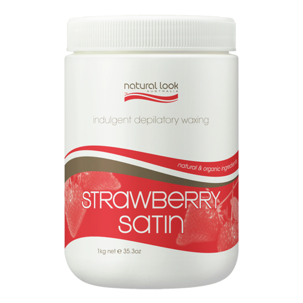 Natural Look Strawberry Satin Wax 1kg 800