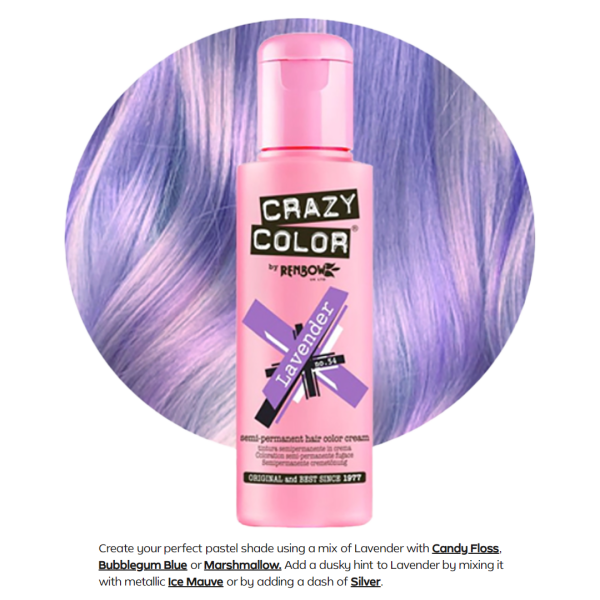 Crazy Color Colore Semipermanente - Lavender - Hair Store