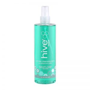 Hive Pre-Wax Cleansing Spray. Effectively removes deodorant, make up and body oils prior to waxing. Contains Tea Tree and Lemon essential oils.