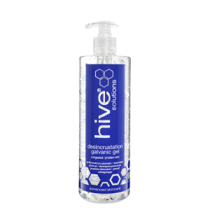 Hive Desincrustation Galvanic Gel. For congested/problem skin. For both positive (+) and negative (-) settings during facial galvanic. Anti-inflammatory properties.