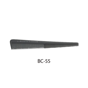 Cutting Comb #55. For cutting hair. Length: 18.5cm. Width: 1.5-3cm. Thin, small-spaced teeth that allow for reduced tangling and straight combing. ensure an even haircut. 