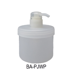 500g Jar with Pump. White. Opaque.