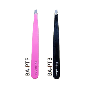 Primadon Tweezers. For Beauty Salons. 2 colours: black & pink.