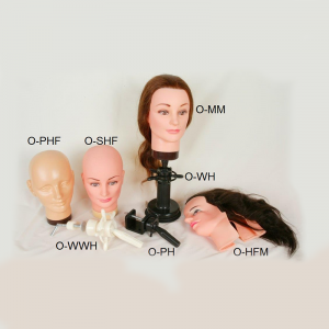 Hair Training Heads. 7 variations.