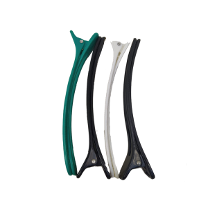 Big Long Cutting Clips. To clip hair. For Hair Salons. 15cm (L), 2cm (W). 0.05 KG (comes in a pack of 4 - 1 green, 1 white, 2 black).