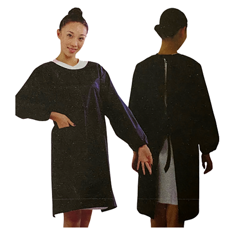 Meiho Black Apron with Sleeves - Image 2