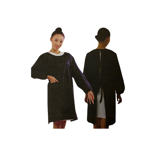 Meiho Black Apron with Sleeves 600x600