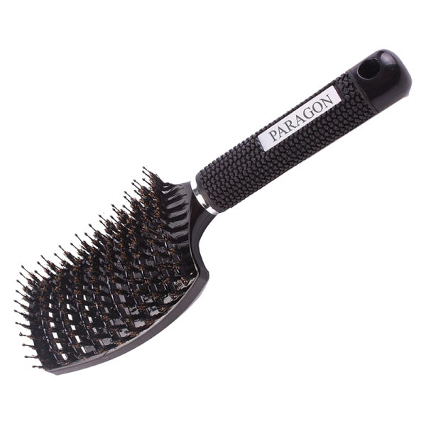 Paragon Curve Vent Brush W-Boar Bristles Black 800